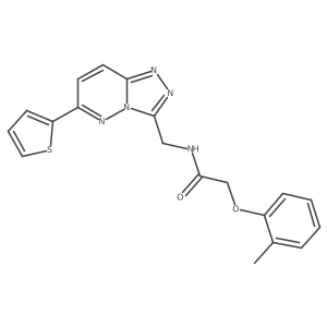 N-((6-(thiophen-2-yl)-[1,2,4]triazolo[4,3-b]pyridazin-3-yl)methyl)-2-(o-tolyloxy)acetamide Structure