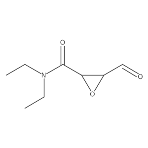 (2S,3R)-N,N-Diethyl-3-formyl-2-oxiranecarboxamide Structure