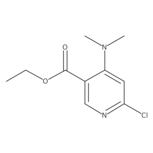 Ethyl 6-chloro-4-(dimethylamino)nicotinate结构式