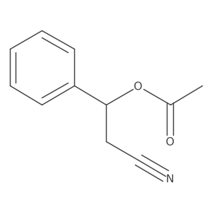 (I(2)R)-I(2)-(Acetyloxy)benzenepropanenitrile结构式