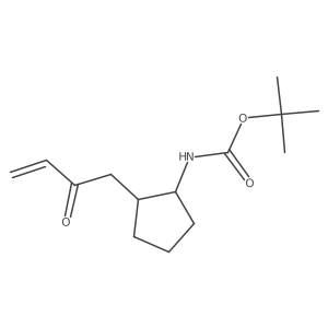 tert-butyl N-[2-(2-oxobut-3-en-1-yl)cyclopentyl]carbamate Structure