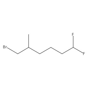 6-Bromo-1,1-difluoro-5-methylhexane Structure