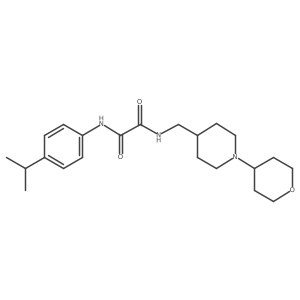 N1-(4-isopropylphenyl)-N2-((1-(tetrahydro-2H-pyran-4-yl)piperidin-4-yl)methyl)oxalamide Structure