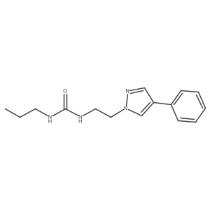 1-(2-(4-phenyl-1H-pyrazol-1-yl)ethyl)-3-propylurea Structure