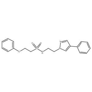 2-phenoxy-N-(2-(4-phenyl-1H-pyrazol-1-yl)ethyl)ethanesulfonamide Structure