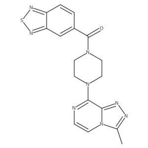 Benzo[c][1,2,5]thiadiazol-5-yl(4-(3-methyl-[1,2,4]triazolo[4,3-a]pyrazin-8-yl)piperazin-1-yl)methanone结构式