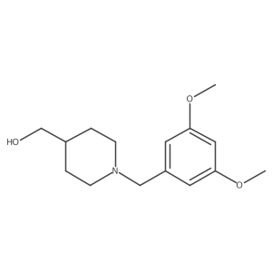 {1-[(3,5-Dimethoxyphenyl)methyl]piperidin-4-yl}methanol结构式
