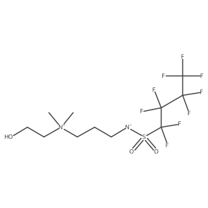 N-(2-Hydroxyethyl)-N,N-dimethyl-3-[[(perfluorobutyl)sulfonyl]amino]-1-propanaminium结构式