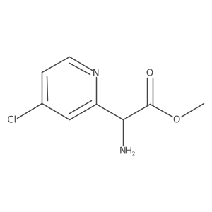 Methyl 2-amino-2-(4-chloro-2-pyridyl)acetate结构式