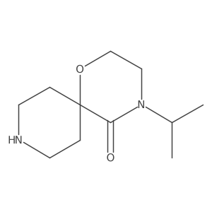 4-Isopropyl-1-oxa-4,9-diazaspiro[5.5]undecan-5-one结构式