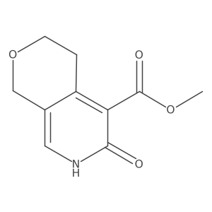 Methyl 6-oxo-1,3,4,7-tetrahydropyrano[3,4-c]pyridine-5-carboxylate结构式