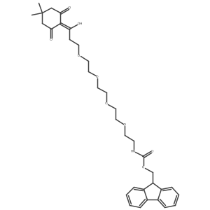 Fmoc-PEG(4)-Dde结构式