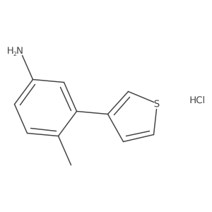 4-Methyl-3-(thiophen-3-yl)aniline hydrochloride Structure