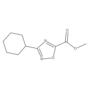 Methyl 3-cyclohexyl-1,2,4-oxadiazole-5-carboxylate Structure