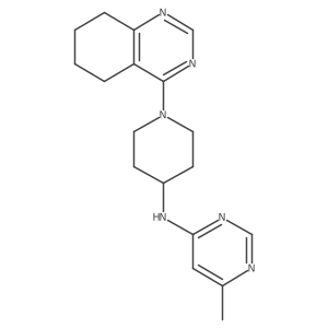 6-methyl-N-[1-(5,6,7,8-tetrahydroquinazolin-4-yl)piperidin-4-yl]pyrimidin-4-amine结构式
