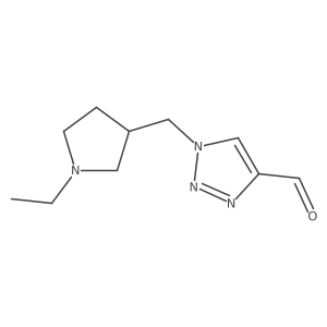 1-((1-ethylpyrrolidin-3-yl)methyl)-1H-1,2,3-triazole-4-carbaldehyde Structure