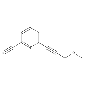 6-(3-Methoxyprop-1-yn-1-yl)pyridine-2-carbonitrile结构式