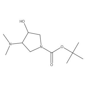 tert-Butyl (3S,4R)-3-(dimethylamino)-4-hydroxypyrrolidine-1-carboxylate Structure