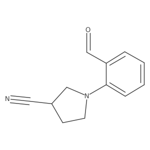 1-(2-Formylphenyl)pyrrolidine-3-carbonitrile Structure