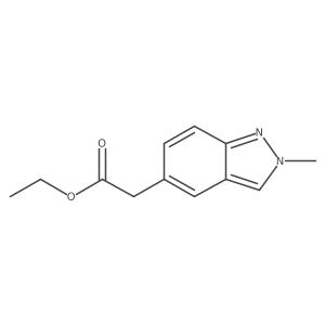 ethyl 2-(2-methyl-2H-indazol-5-yl)acetate Structure
