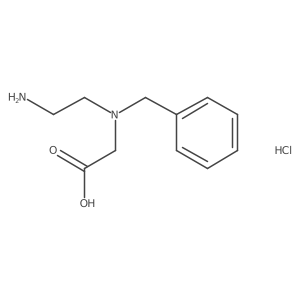 2-[(2-Aminoethyl)(benzyl)amino]acetic acid hydrochloride结构式