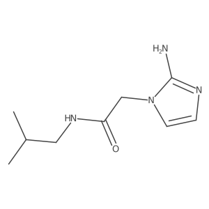 2-(2-amino-1H-imidazol-1-yl)-N-(2-methylpropyl)acetamide Structure