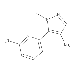 6-(4-amino-1-methyl-1H-pyrazol-5-yl)pyridin-2-amine Structure