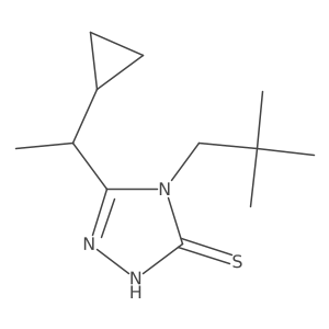 5-(1-cyclopropylethyl)-4-(2,2-dimethylpropyl)-4H-1,2,4-triazole-3-thiol Structure
