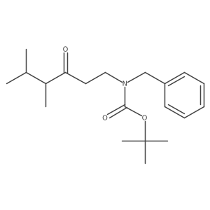 tert-butyl N-benzyl-N-(4,5-dimethyl-3-oxohexyl)carbamate结构式
