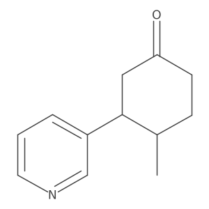 4-Methyl-3-(pyridin-3-yl)cyclohexan-1-one结构式