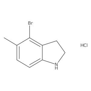 4-Bromo-5-methylindolinehydrochloride Structure