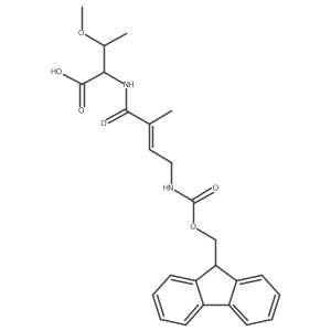 (2S,3R)-2-[4-({[(9H-fluoren-9-yl)methoxy]carbonyl}amino)-2-methylbut-2-enamido]-3-methoxybutanoic acid结构式