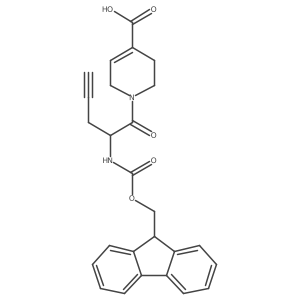 1-[2-({[(9H-fluoren-9-yl)methoxy]carbonyl}amino)pent-4-ynoyl]-1,2,3,6-tetrahydropyridine-4-carboxylic acid Structure