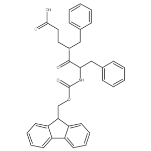 3-[N-benzyl-2-({[(9H-fluoren-9-yl)methoxy]carbonyl}amino)-3-phenylpropanamido]propanoic acid Structure