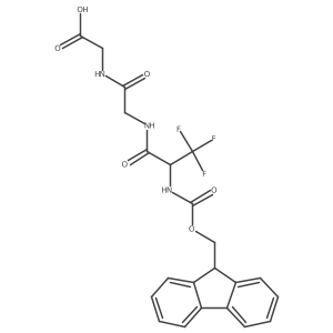 2-{2-[2-({[(9H-fluoren-9-yl)methoxy]carbonyl}amino)-3,3,3-trifluoropropanamido]acetamido}acetic acid Structure