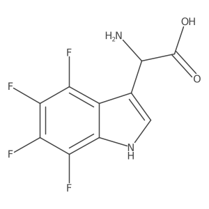 2-amino-2-(4,5,6,7-tetrafluoro-1H-indol-3-yl)acetic acid Structure