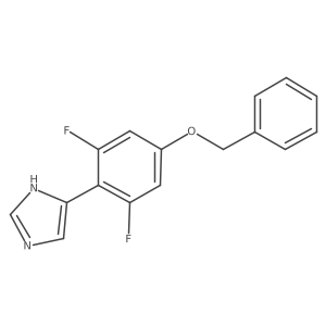 4-[4-(benzyloxy)-2,6-difluorophenyl]-1H-imidazole Structure