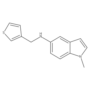 1-methyl-N-[(thiophen-3-yl)methyl]-1H-indol-5-amine Structure