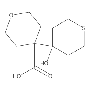 4-(4-Hydroxythian-4-yl)oxane-4-carboxylic acid结构式