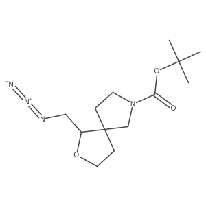 Tert-butyl 1-(azidomethyl)-2-oxa-7-azaspiro[4.4]nonane-7-carboxylate Structure
