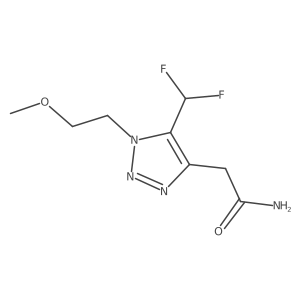 2-[5-(difluoromethyl)-1-(2-methoxyethyl)-1H-1,2,3-triazol-4-yl]acetamide Structure