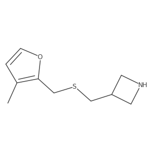 3-({[(3-Methylfuran-2-yl)methyl]sulfanyl}methyl)azetidine Structure