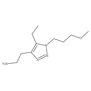 2-[5-ethyl-1-(3-methoxypropyl)-1H-1,2,3-triazol-4-yl]ethan-1-amine结构式