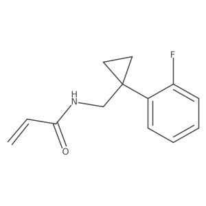 N-[[1-(2-Fluorophenyl)cyclopropyl]methyl]prop-2-enamide Structure