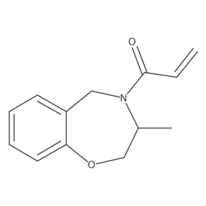 1-(3-Methyl-3,5-dihydro-2H-1,4-benzoxazepin-4-yl)prop-2-en-1-one Structure