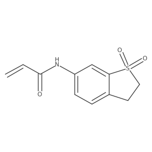 N-(1,1-Dioxido-2,3-dihydrobenzo[b]thiophen-6-yl)acrylamide结构式