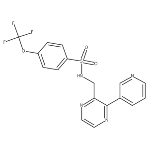N-((3-(pyridin-3-yl)pyrazin-2-yl)methyl)-4-(trifluoromethoxy)benzenesulfonamide Structure