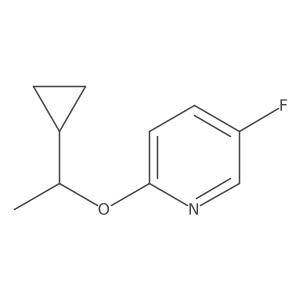 2-(1-Cyclopropylethoxy)-5-fluoropyridine结构式