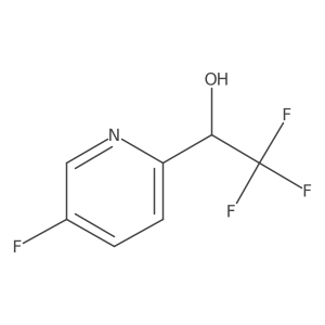 (1S)-2,2,2-trifluoro-1-(5-fluoropyridin-2-yl)ethan-1-ol Structure