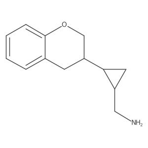 rac-[(1R,2R)-2-(3,4-dihydro-2H-1-benzopyran-3-yl)cyclopropyl]methanamine Structure